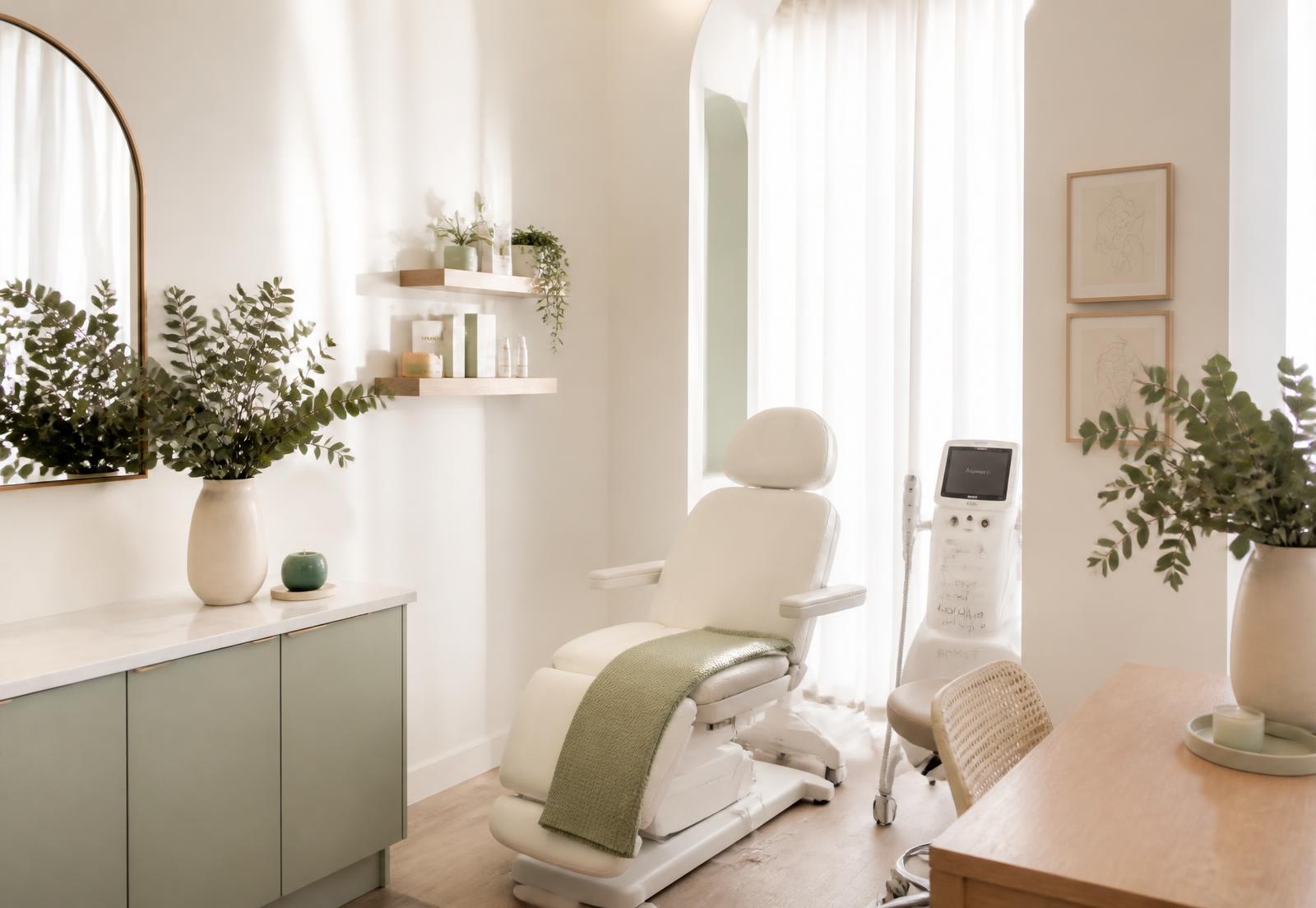 Lyst behandlingsrom hos Klinikk Luna